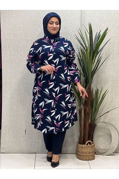 Butik büyük beden Viscose Oversize Tunic