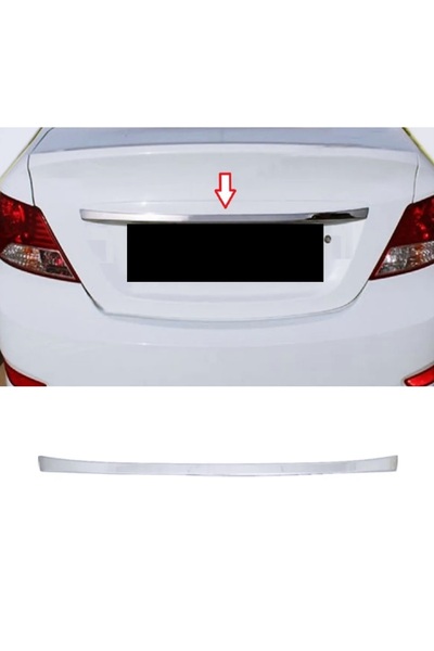 Genel Markalar Hyundai Accent Blue Solaris 2011-2018 Arası Krom Bagaj Çıtası ...