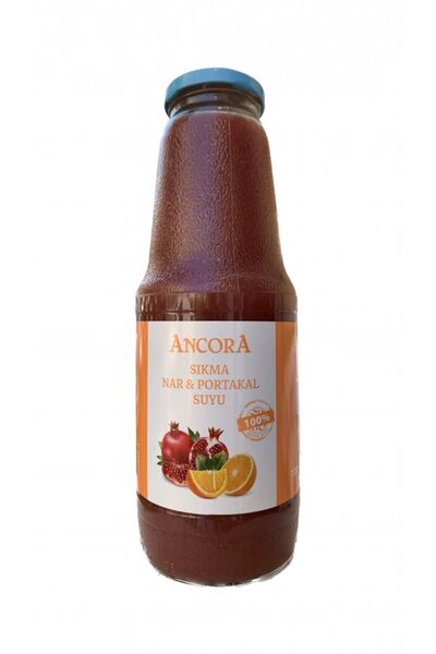 Ancora Nar&Portakal Suyu (%100 Meyve) 1000mlX6 Adet