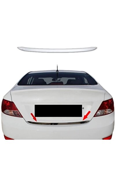 Genel Markalar Hyundai Accent Blue Krom Bagaj Alt Çıtası P.çelik 2011-2018 Arası