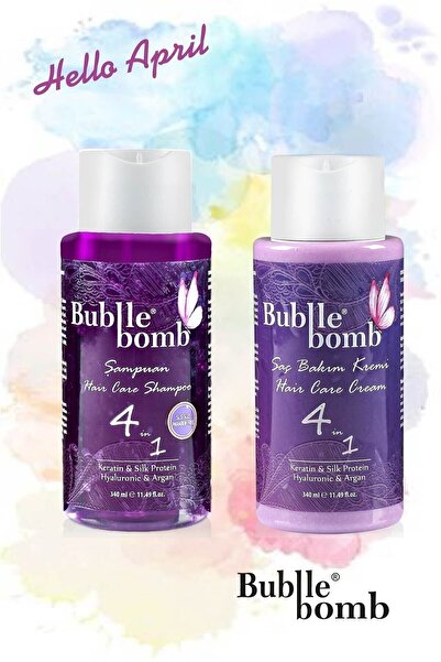 BUBBLEBOMB Parabensiz Sülfatsız Şampuan+ Saç Kremi