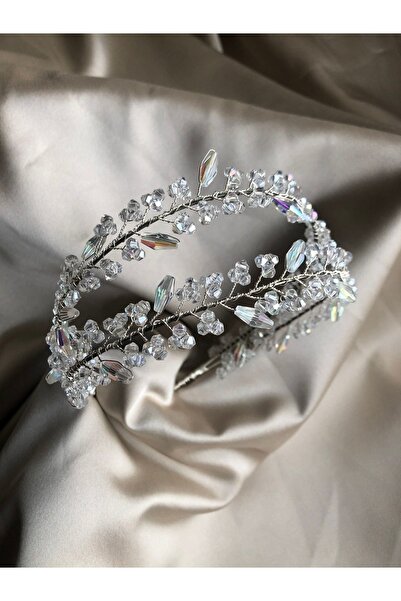 DOĞA ART STORE Διπλή Κρυστάλλινη Στέμμα Νύφης