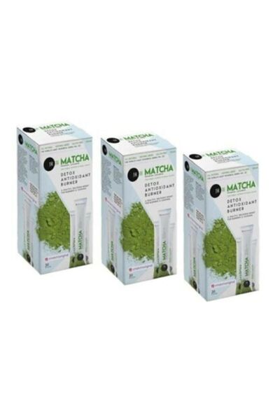 Bilge İlaç %100 Doğal Matcha Detoks Antioksidan Çay 3'lü Paket