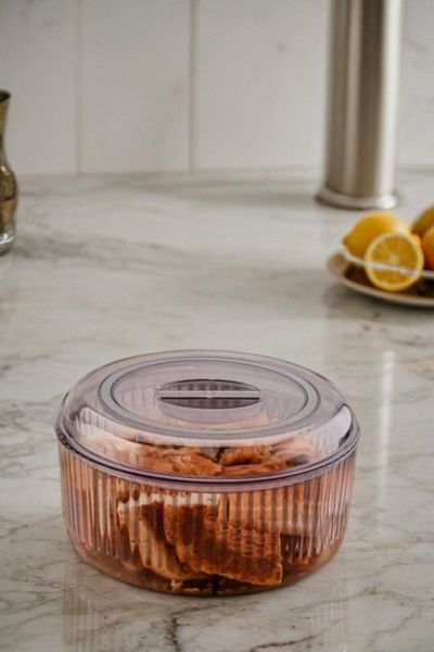 Espas Home 3 LT Capacity Crystal Storage Container with Lid