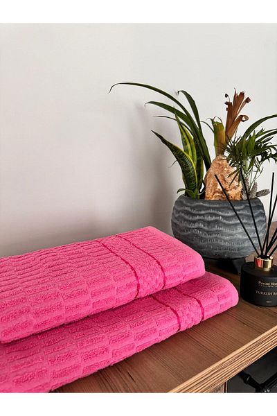 üntaş Ζακάρ 100% βαμβακερή πετσέτα μπάνιου και κεφαλιού - 1 Each (90x150 και 50x90)