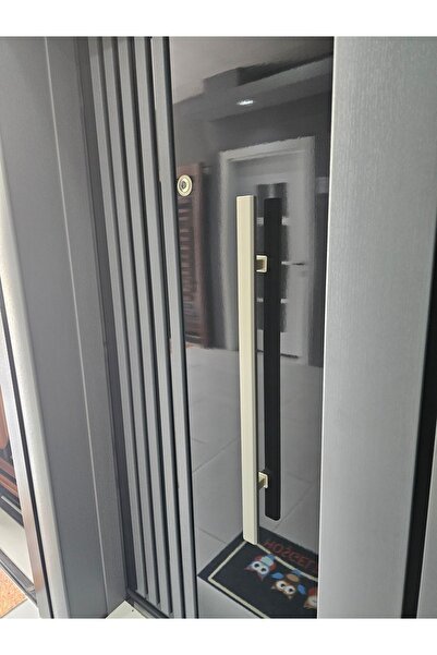 BY DORA DİZAYN 80 cm Saten Çelik Kapı Çekme Kolu Vida Aralıkları Ayarlanabilir