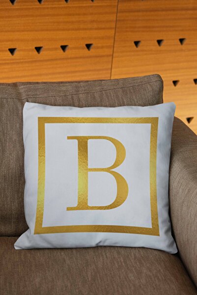 Şah Dekor Față de pernă pentru cadou cu litere cu model de broderie colorată ...