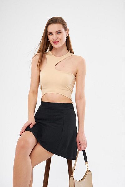 SEVENLINE Γυναικεία Tactel Tie Crop Μπλούζα