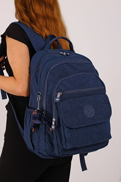 GP GUES POLO MEGA BÜYÜK BOY ÇOK BÖLMELİ KREM ASTARLI DAYANIKLI OKUL SIRT ÇANTASI