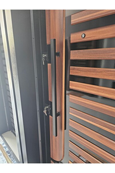 BY DORA DİZAYN ÇELİK KAPI SİYAH ÇEKME KOLU (80 CM) AYARLANABİLİR SİSTEM