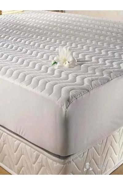 Elif ADA 150x200 Cm Double Quilted Mattress Pad - Liquid Proof, Fitted Mattress Protector