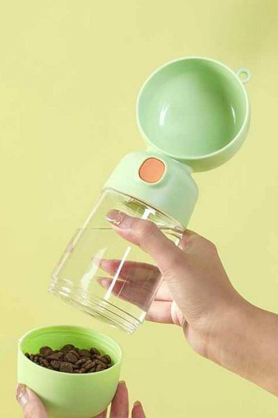Buffer ® Pet Water Bottle with Food Bowl 400 ml + 180 ml