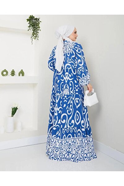 YILMAZBARMAZ Γυναικείο φόρεμα Hijab με σχέδιο βισκόζης