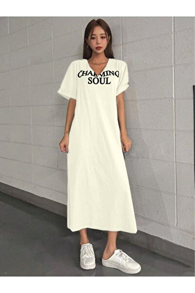 Machetta Τονίκ μπλουζάκι Charming Soul με λαιμόκοψη σε μεγάλο μέγεθος