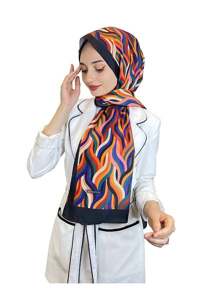 Emproyal Black Patterned Cotton Soft Shawl - 01099