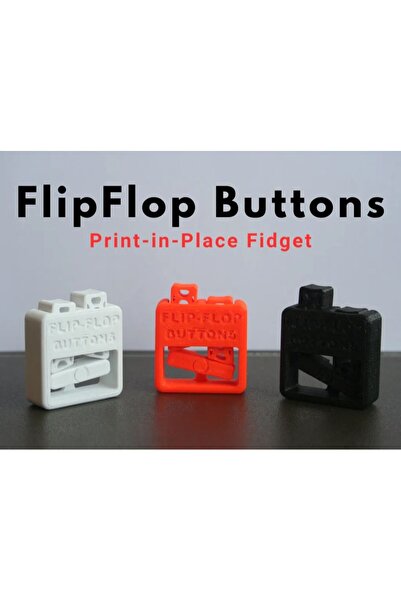 abbaatölye 3D YENİ NESİL STRES CARKI FLİP FLOP BUTTONS