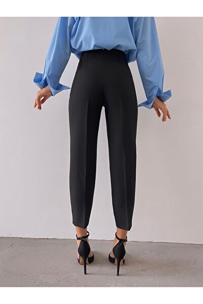 Jose Clothing Дамски панталони с висока талия и детайли от пиле