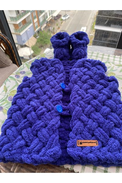 Alizee Puffy bebek yelek patik seti
