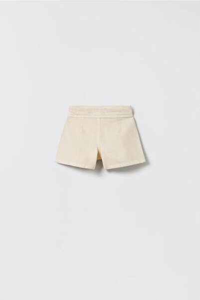 Pink Hippo Kids Kız Çocuk Kalın Pilili Denim Kot Şort Etek