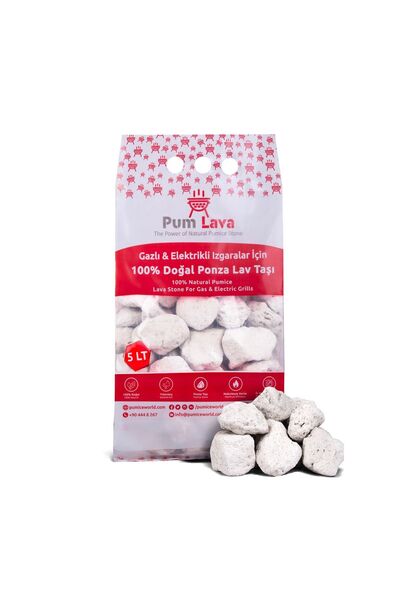 Pumice World Lav Taşı Ve Izgara Temizleme Taşı, Mangal Taşı Seti