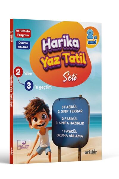 Artıbir Yayınları 2. SINIF 2'DEN 3'E GEÇTİM HARİKA YAZ TATİL SETİ