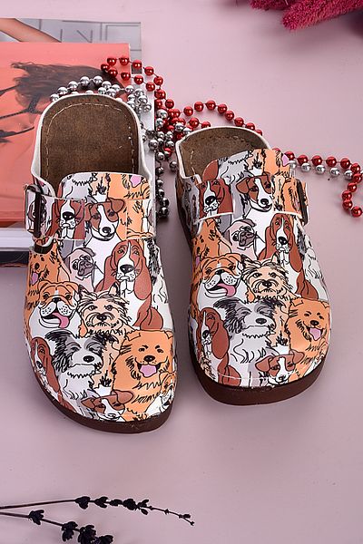 azizsahinshoes Παντόφλες με μοτίβο σκύλου μοντέλου 3012