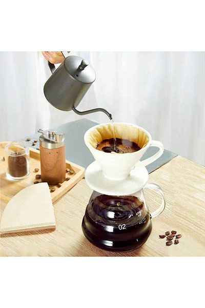 ALOHA White Ceramic V60 Coffee Brewer