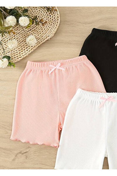 eymwes Kız Bebek Ve Çocuk 1 Adet Yazlık Kaşkorse Şort Biker Şort