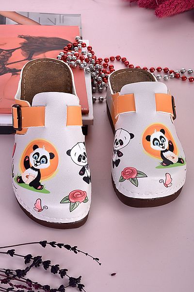 azizsahinshoes 3001 Μοντέλο Ανατομικές Παντόφλες με χαριτωμένο Panda
