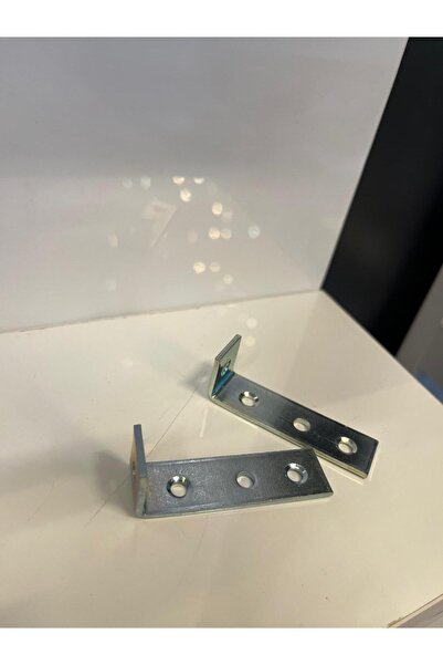 Taşkın Aksesuar Metal L Gönye 16x55x15mm 4 Delikli (10 Adet) 44no Köşebent Bağlantı Aparatı Demiri Mobilya Dolap