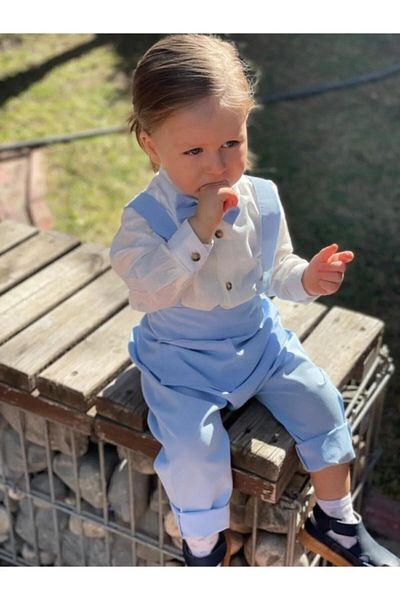 Ares Kids Fashion Light Blue Children's and Baby Long Slippers - Gift and Special Daily Wear