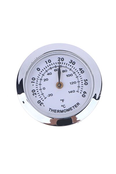 efmues Analog termometre küçük boy gümüş renk oda sıcaklığı ölçer ısı ölçer