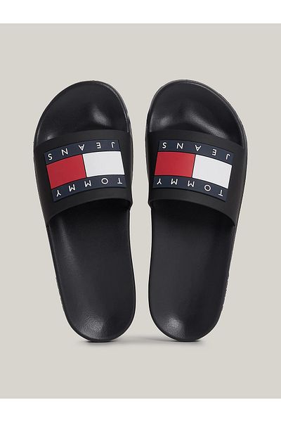 Tommy Hilfiger شبشب للجنسين-أسود