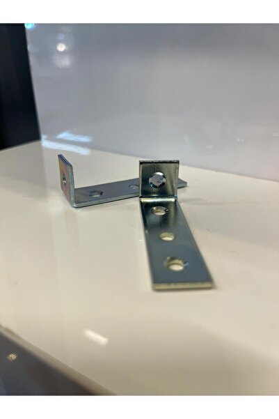 Taşkın Aksesuar Metal L Gönye 16x55x15mm 4 Delikli (10 Adet) 44no Köşebent Bağlantı Aparatı Demiri Mobilya Dolap