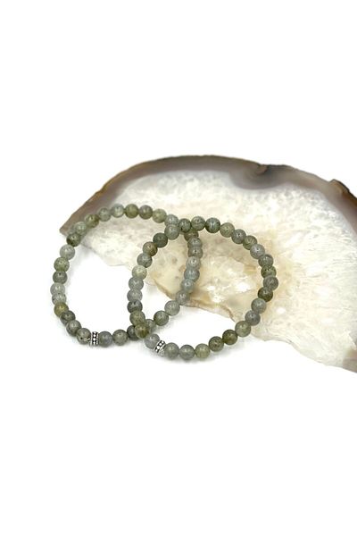 GÜMÜŞ VE TAŞ EVİ 6 mm Labradorite Bracelet