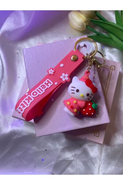 SANRIO Sanrıo karakterli Hello kitty anahtarlık çanta süsü , 1 ADET TİR