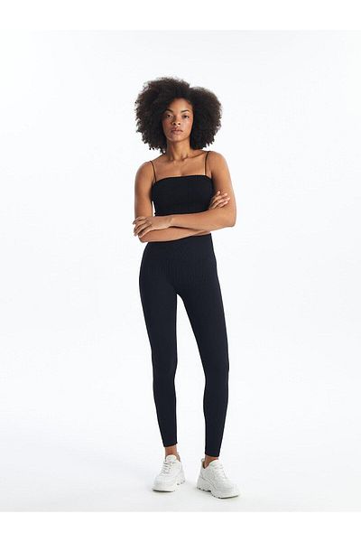 LC Waikiki Square Neck XSIDE Women's Crop Top - Solid Straps