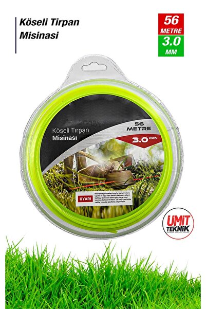 PROXTECH Çok FonksiyonluKöseli Tirpan Misinasi Motorlu Tırpan Ot Çim Biçme Universal Misine  56  METRE 3.0 M