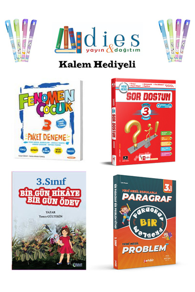 Fenomen Yayıncılık Fenomen 3. Sınıf Paket Deneme + Sor Dostum + Bir Gün Hikay...