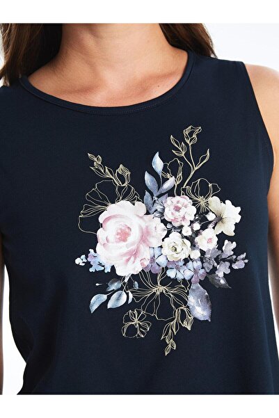 LC Waikiki LCW Grace - női legény nyakú, virágos tankfelső