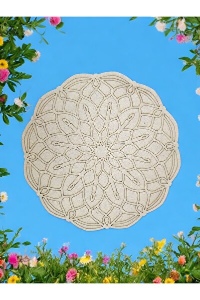 sharp&art 12 Farklı Model 20 Cm Ahşap Mandala,okul Aktivite,sanatsal Eğitim H...