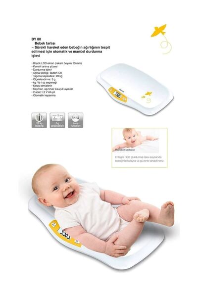 Beurer By 80 Dijital Bebek Baskülü