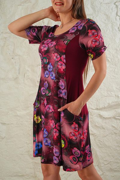 ESPİNA Γυναικείο φόρεμα Viscose - Με Πλαϊνές Τσέπες και Ψηφιακή Εκτύπωση
