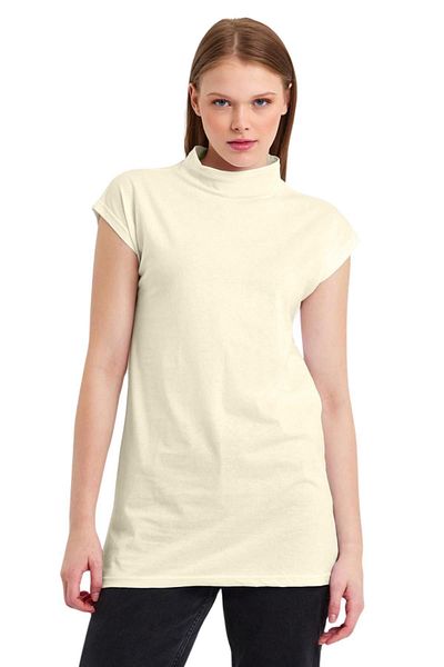 ESPİNA Stand Collar Sleeveless Knitted Cotton Tunic
