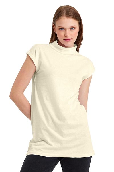 ESPİNA Stand Collar Sleeveless Knitted Cotton Tunic