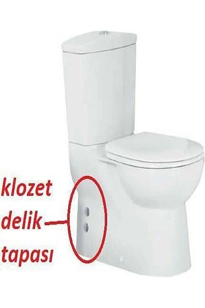 yapıtaşı Yt317 Klozet Temiz su Girişi Delik Kapatma Tapası contalı Krom Renk 2Adet