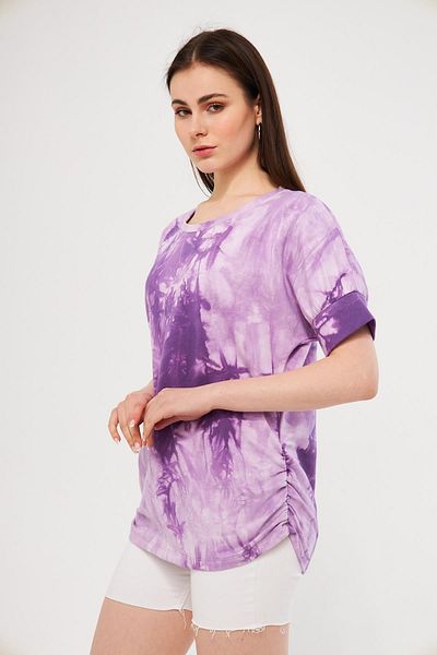 ESPİNA Tricou pentru damă, cu imprimeu pe lateral, încrustat