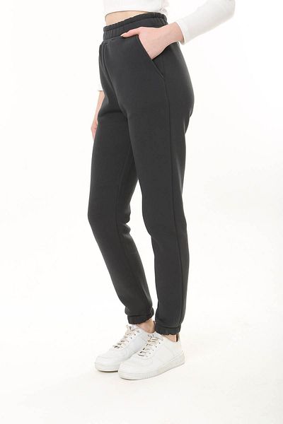 ESPİNA Pantaloni de sport tricotat cu trei fire pentru femei, cu talie și picioare elastice