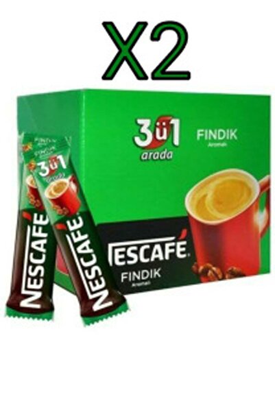 Nescafe Hazelnut Flavored 3 in 1 Instant Coffee 48 Pieces X2 Pieces