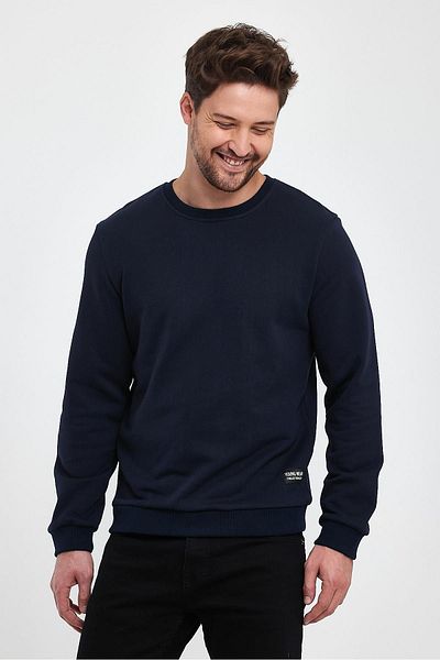 ESPİNA Ανδρικό φούτερ Crew Neck Relaxed Regular 3 νημάτων από βαμβάκι